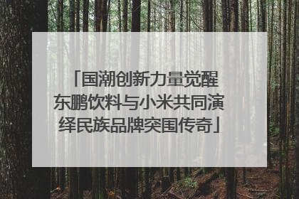 国潮创新力量觉醒 东鹏饮料与小米共同演绎民族品牌突围传奇