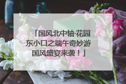 国风北中轴·花园东小口之端午奇妙游国风盛宴来袭！