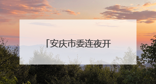 安庆市委连夜开会，常委会组成人员逐一表态：深刻汲取惨痛教训