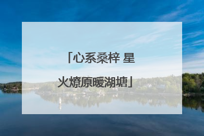 心系桑梓 星火燎原暖湖塘