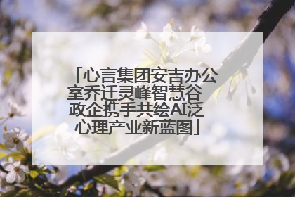 心言集团安吉办公室乔迁灵峰智慧谷 政企携手共绘AI泛心理产业新蓝图