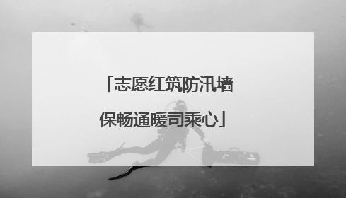 志愿红筑防汛墙 保畅通暖司乘心