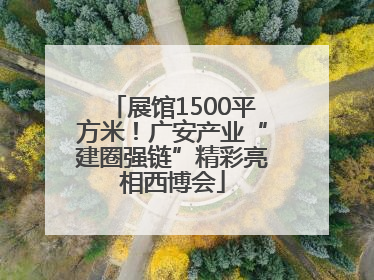 展馆1500平方米！广安产业“建圈强链”精彩亮相西博会