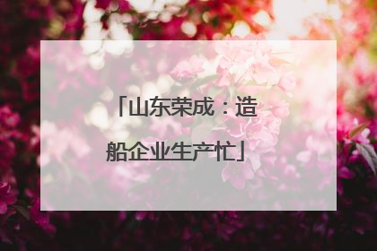 山东荣成：造船企业生产忙