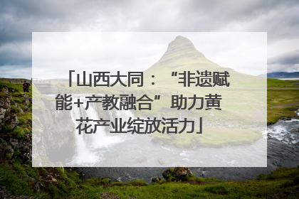 山西大同：“非遗赋能+产教融合”助力黄花产业绽放活力