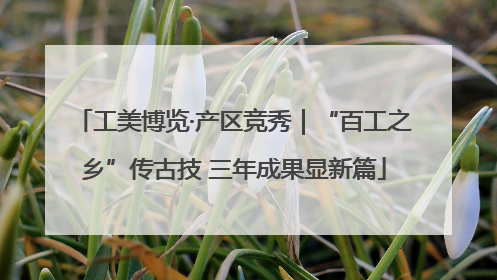 工美博览·产区竞秀｜“百工之乡”传古技 三年成果显新篇