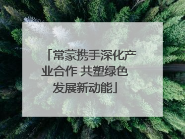 常蒙携手深化产业合作 共塑绿色发展新动能