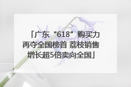 广东“618”购买力再夺全国榜首 荔枝销售增长超5倍卖向全国