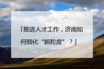 推进人才工作，济南如何细化“颗粒度”？