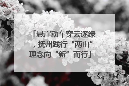 悬崖动车穿云逐绿，抚州践行“两山”理念向“新”而行