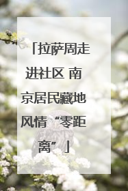 拉萨周走进社区 南京居民藏地风情“零距离”