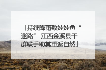 持续降雨致娃娃鱼“迷路” 江西金溪县干群联手助其重返自然
