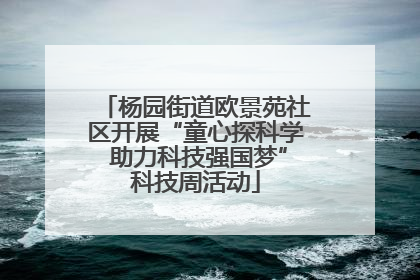 杨园街道欧景苑社区开展“童心探科学 助力科技强国梦”科技周活动