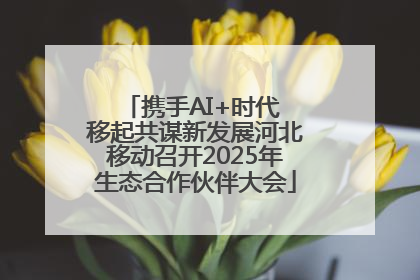 携手AI+时代 移起共谋新发展河北移动召开2025年生态合作伙伴大会