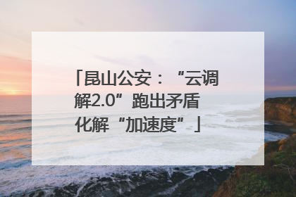 昆山公安：“云调解2.0”跑出矛盾化解“加速度”