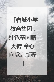 春城小学教育集团：红色基因薪火传 童心向党启新程