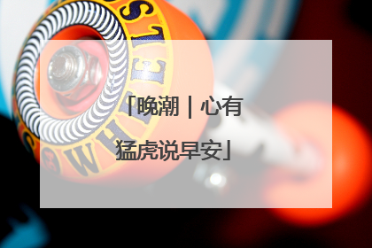 晚潮｜心有猛虎说早安