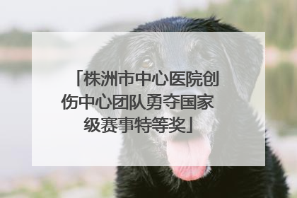 株洲市中心医院创伤中心团队勇夺国家级赛事特等奖