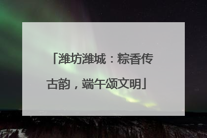 潍坊潍城：粽香传古韵，端午颂文明
