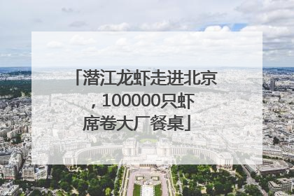 潜江龙虾走进北京，100000只虾席卷大厂餐桌
