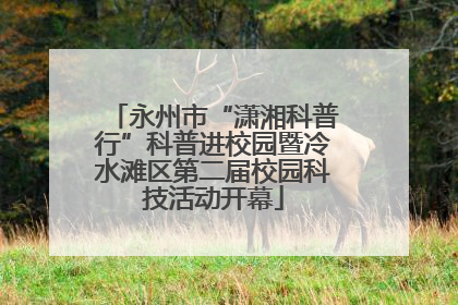 永州市“潇湘科普行”科普进校园暨冷水滩区第二届校园科技活动开幕