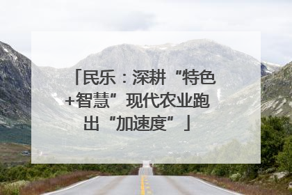 民乐：深耕“特色+智慧”现代农业跑出“加速度”