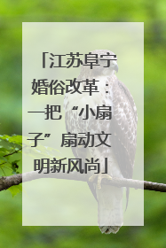 江苏阜宁婚俗改革：一把“小扇子”扇动文明新风尚