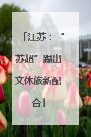 江苏：“苏超”踢出文体旅新配合