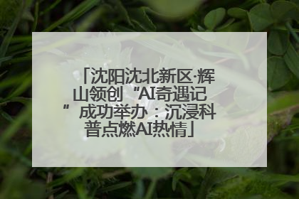 沈阳沈北新区·辉山领创“AI奇遇记”成功举办：沉浸科普点燃AI热情