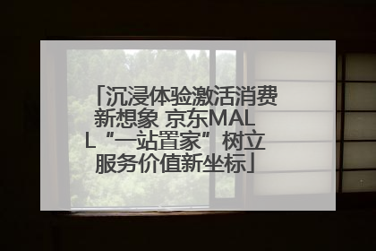 沉浸体验激活消费新想象 京东MALL“一站置家”树立服务价值新坐标