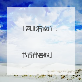 河北石家庄：书香伴暑假