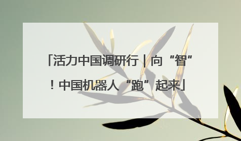 活力中国调研行｜向“智”！中国机器人“跑”起来
