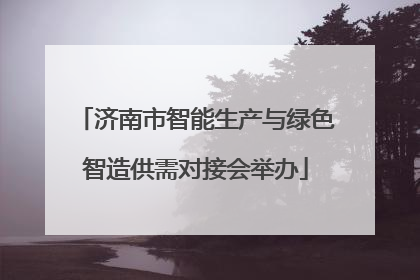 济南市智能生产与绿色智造供需对接会举办