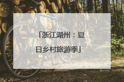 浙江湖州：夏日乡村旅游季