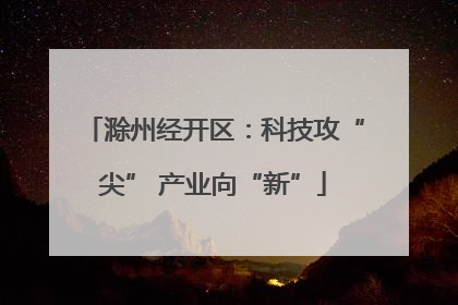 滁州经开区：科技攻“尖” 产业向“新”