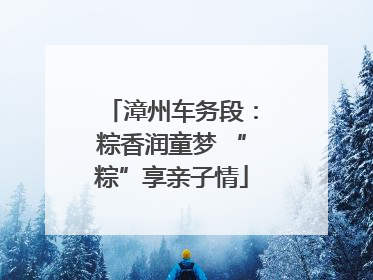 漳州车务段：粽香润童梦 “粽”享亲子情