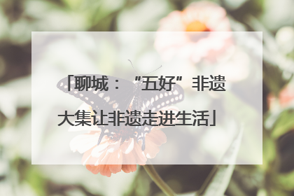 聊城：“五好”非遗大集让非遗走进生活