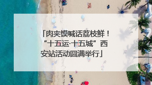 肉夹馍喊话荔枝鲜！“十五运·十五城”西安站活动圆满举行