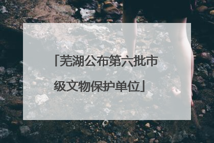 芜湖公布第六批市级文物保护单位