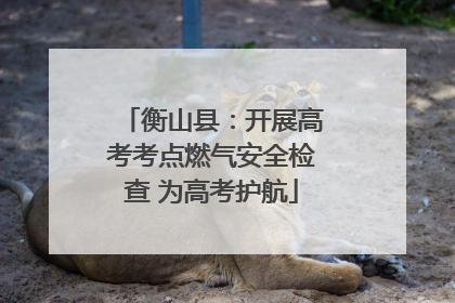 衡山县：开展高考考点燃气安全检查 为高考护航