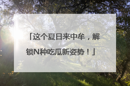 这个夏日来中牟，解锁N种吃瓜新姿势！