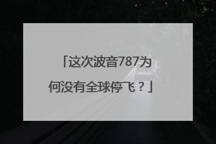 这次波音787为何没有全球停飞？