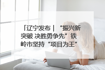 辽宁发布｜“振兴新突破 决胜勇争先”铁岭市坚持“项目为王”推进经济高质量发展