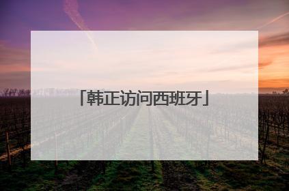 韩正访问西班牙