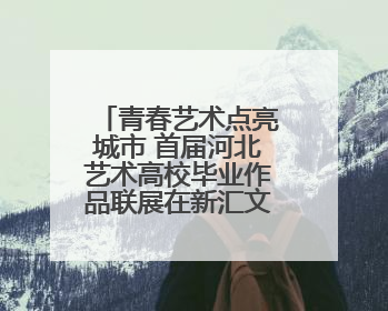 青春艺术点亮城市 首届河北艺术高校毕业作品联展在新汇文·文化创意体验中心开幕