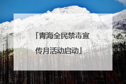 青海全民禁毒宣传月活动启动