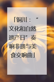 铜川：“文化和自然遗产日”奏响非遗与美食交响曲