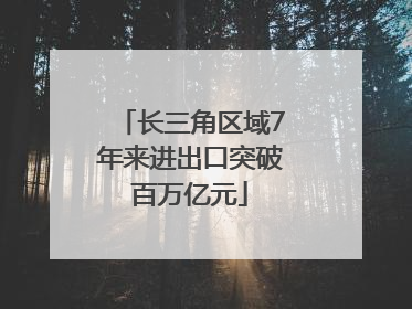 长三角区域7年来进出口突破百万亿元