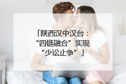 陕西汉中汉台：“四链融合”实现“少讼止争”