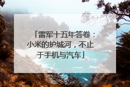 雷军十五年答卷：小米的护城河，不止于手机与汽车